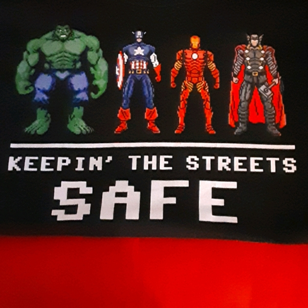 Black Marvel Superhero Tshirt